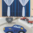 Kit Cortina Filó 2 Metros + Tapete Carrinho - Royal