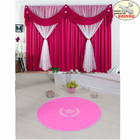 Kit Cortina Jessica + Tapete Coroa Real - Pink - Varão Brinde