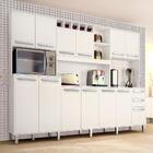 Kit Cozinha 12 Portas Ágata Valdemóveis Branco