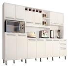 Kit Cozinha 12 Portas Ágata Valdemóveis Branco