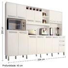 Kit Cozinha 12 Portas Ágata Valdemóveis Branco