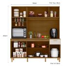 Kit Cozinha 180cm 9 Portas 1 Gaveta Núria Freijo/ripado/off A