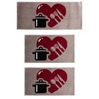 Kit Cozinha 3 Peças Renaissance Love 35 Taupe - J Serrano