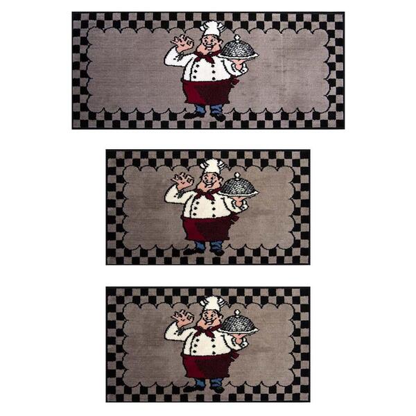 Kit Cozinha 3 Peças Renaissance Menu 50 Preto - J Serrano