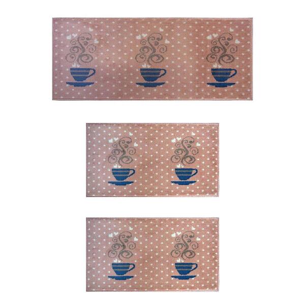 Kit Cozinha 3 Peças Renaissance Xicaras 14 Rose - J Serrano