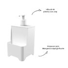 Kit Cozinha 4 Peças Escorredor Lixeira Porta Talher Dispenser