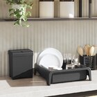 Kit Cozinha 4 Peças Escorredor Lixeira Porta Talher Dispenser