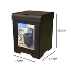 Kit Cozinha 4 Peças Escorredor Lixeira Porta Talher Dispenser