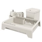 Kit Cozinha 4 Peças Escorredor Lixeira Porta Talher Dispenser