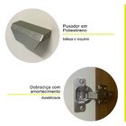 Kit Cozinha 4 Portas 3 Gavetas Beatriz Carvalho Americano/ Of