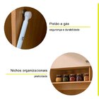 Kit Cozinha 4 Portas 3 Gavetas Beatriz Carvalho Americano/ Of