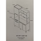 Kit Cozinha 5 Portas 1 Gaveta Bali Itatiaia Branco Matte/cast