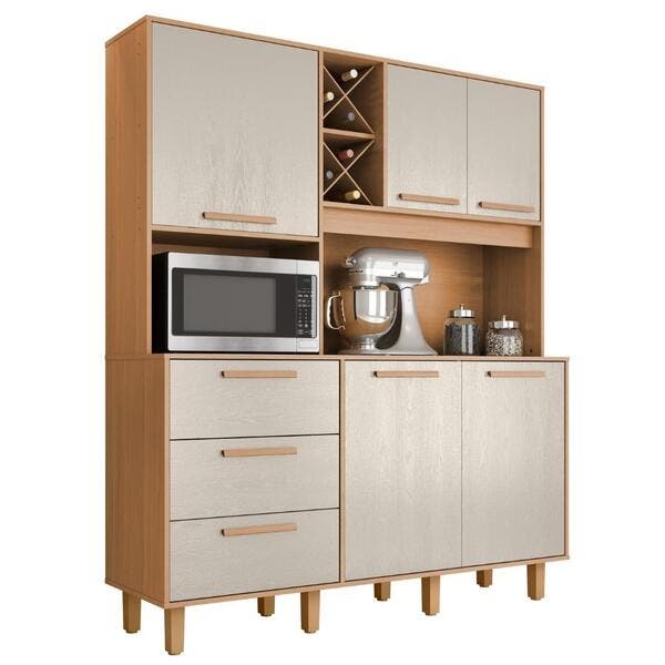 Kit Cozinha 5 Portas 3 Gavetas 161 Cm Mari Zanz | Leroy Merlin