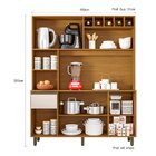 Kit Cozinha 6 Portas 1 Gaveta Alice Freijo/ Ripado/ Off Aceti