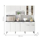 Kit Cozinha 6 Portas 1 Gaveta Calgary Branco