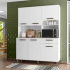 Kit Cozinha 6 Portas 1 Gaveta Fortaleza Branco