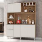 Kit Cozinha 6 Portas 1 Gaveta Jakarta Carvalho Off-white