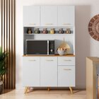 Kit Cozinha 6 Portas 1 Gaveta Livia Branco Uv