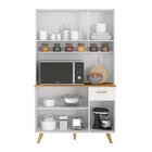 Kit Cozinha 6 Portas 1 Gaveta Livia Branco Uv