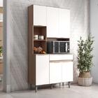 Kit Cozinha 6 Portas 1 Gaveta Liz Carvalho/off White - Fdecor
