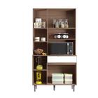 Kit Cozinha 6 Portas 1 Gaveta Liz Carvalho/off White - Fdecor