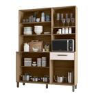 Kit Cozinha 6 Portas 1 Gaveta Recife Carvalho Off-white