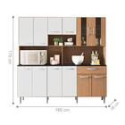 Kit Cozinha 6 Portas 1 Gaveta Vancouver Carvalho Branco