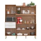 Kit Cozinha 6 Portas 2 Gavetas 178 Cm Amêndola Branco Síntese