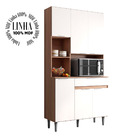 Kit Cozinha 6 Portas Nubia Carvalho/off White - Poliman