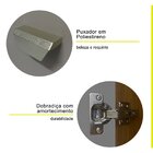 Kit Cozinha 7 Portas 2 Gavetas Laura Carvalho Americano/grafi