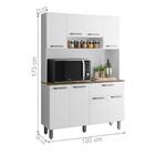 Kit Cozinha 8 Portas 1 Gaveta Guarulhos Branco