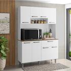 Kit Cozinha 8 Portas 1 Gaveta Guarulhos Branco