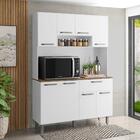 Kit Cozinha 8 Portas 1 Gaveta Guarulhos Branco