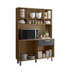 Kit Cozinha 8 Portas 1 Gaveta Guarulhos Carvalho Grafite