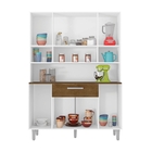 Kit Cozinha 8 Portas Davina Branco/malbec