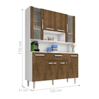 Kit Cozinha 8 Portas Davina Branco/malbec