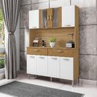 Kit Cozinha 8 Portas E 2 Gavetas Freijó