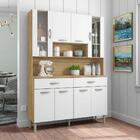 Kit Cozinha 8 Portas E 2 Gavetas Freijó