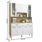 Kit Cozinha 8 Portas E 2 Gavetas Freijó