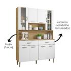 Kit Cozinha 8 Portas E 2 Gavetas Freijó