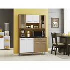 Kit Cozinha 8 Portas Livia Carvalho/branco