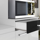 Kit Cozinha Alexys 7 Portas Branco Preto