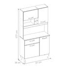 Kit Cozinha Alícia 4 Portas 1 Gaveta Amendola Branco
