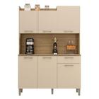 Kit Cozinha Ambiente Gênova 6 Portas Freijó Vanilla - Kits Pa
