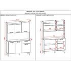 Kit Cozinha Ambiente Gênova 6 Portas Freijó Vanilla - Kits Pa