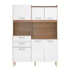 Kit Cozinha Andrey 6 Portas 2 Gavetas Amendola Branco