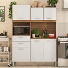 Kit Cozinha Andrey 6 Portas 2 Gavetas Amendola Branco