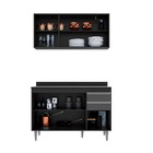 Kit Cozinha Balcão E Aéreo 120cm S/ Tampo - Vallisa Decor Pre