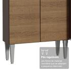 Kit Cozinha Balcão Gabinete 3 Portas 1 gaveta E Armário Cozin