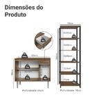 Kit Cozinha Balcão Gabinete 3 Portas 1 gaveta E Armário Cozin
